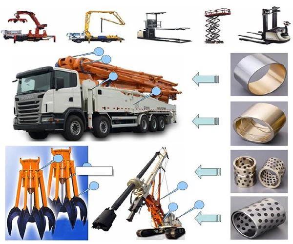 Application for JDB Solid Lubricant Embedded Bushing